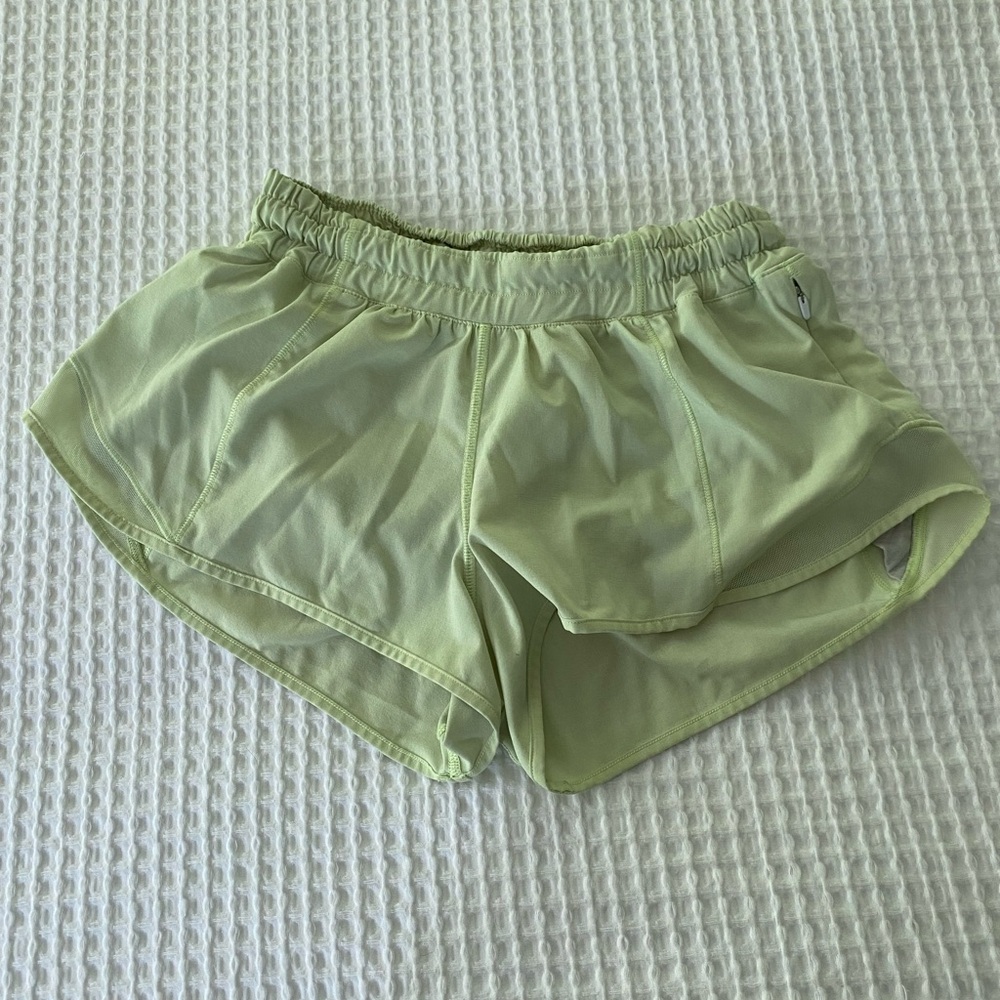 Lululemon hotty hot shorts light neon yellow